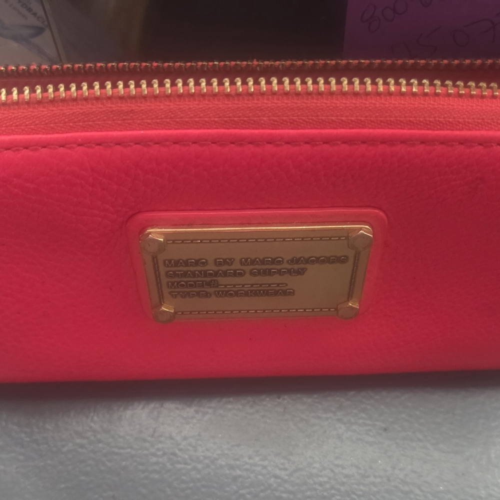 Marc by Marc Jacobs Hot Pink Leather Wallet
